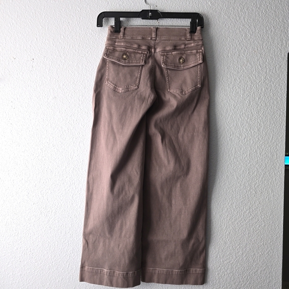 Spanx Stretch Twill Cropped Wide Leg Pant Size XSmall - Picture 5 of 6